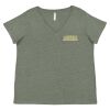 Curvy Collection Women's Fine Jersey V-Neck Tee Thumbnail