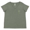 Curvy Collection Women's Fine Jersey V-Neck Tee Thumbnail