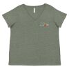 Curvy Collection Women's Fine Jersey V-Neck Tee Thumbnail