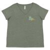 Curvy Collection Women's Fine Jersey V-Neck Tee Thumbnail