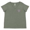 Curvy Collection Women's Fine Jersey V-Neck Tee Thumbnail