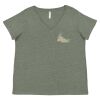 Curvy Collection Women's Fine Jersey V-Neck Tee Thumbnail