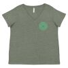 Curvy Collection Women's Fine Jersey V-Neck Tee Thumbnail