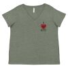 Curvy Collection Women's Fine Jersey V-Neck Tee Thumbnail
