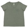 Curvy Collection Women's Fine Jersey V-Neck Tee Thumbnail