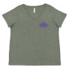 Curvy Collection Women's Fine Jersey V-Neck Tee Thumbnail