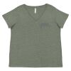 Curvy Collection Women's Fine Jersey V-Neck Tee Thumbnail