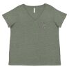 Curvy Collection Women's Fine Jersey V-Neck Tee Thumbnail
