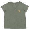 Curvy Collection Women's Fine Jersey V-Neck Tee Thumbnail
