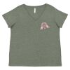 Curvy Collection Women's Fine Jersey V-Neck Tee Thumbnail