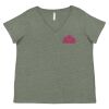 Curvy Collection Women's Fine Jersey V-Neck Tee Thumbnail