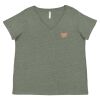 Curvy Collection Women's Fine Jersey V-Neck Tee Thumbnail