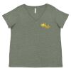 Curvy Collection Women's Fine Jersey V-Neck Tee Thumbnail