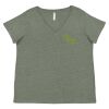 Curvy Collection Women's Fine Jersey V-Neck Tee Thumbnail