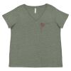 Curvy Collection Women's Fine Jersey V-Neck Tee Thumbnail