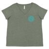 Curvy Collection Women's Fine Jersey V-Neck Tee Thumbnail