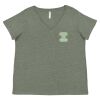 Curvy Collection Women's Fine Jersey V-Neck Tee Thumbnail