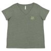 Curvy Collection Women's Fine Jersey V-Neck Tee Thumbnail