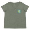 Curvy Collection Women's Fine Jersey V-Neck Tee Thumbnail