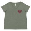 Curvy Collection Women's Fine Jersey V-Neck Tee Thumbnail