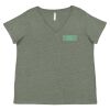Curvy Collection Women's Fine Jersey V-Neck Tee Thumbnail