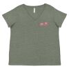 Curvy Collection Women's Fine Jersey V-Neck Tee Thumbnail