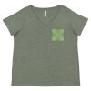 Curvy Collection Women's Fine Jersey V-Neck Tee Thumbnail