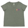 Curvy Collection Women's Fine Jersey V-Neck Tee Thumbnail