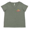Curvy Collection Women's Fine Jersey V-Neck Tee Thumbnail