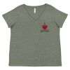 Curvy Collection Women's Fine Jersey V-Neck Tee Thumbnail