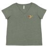 Curvy Collection Women's Fine Jersey V-Neck Tee Thumbnail