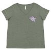 Curvy Collection Women's Fine Jersey V-Neck Tee Thumbnail