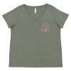 Curvy Collection Women's Fine Jersey V-Neck Tee Thumbnail