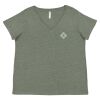 Curvy Collection Women's Fine Jersey V-Neck Tee Thumbnail