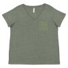 Curvy Collection Women's Fine Jersey V-Neck Tee Thumbnail