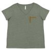 Curvy Collection Women's Fine Jersey V-Neck Tee Thumbnail