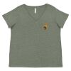 Curvy Collection Women's Fine Jersey V-Neck Tee Thumbnail