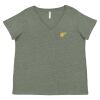 Curvy Collection Women's Fine Jersey V-Neck Tee Thumbnail