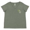 Curvy Collection Women's Fine Jersey V-Neck Tee Thumbnail