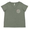Curvy Collection Women's Fine Jersey V-Neck Tee Thumbnail