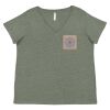 Curvy Collection Women's Fine Jersey V-Neck Tee Thumbnail
