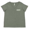 Curvy Collection Women's Fine Jersey V-Neck Tee Thumbnail