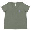 Curvy Collection Women's Fine Jersey V-Neck Tee Thumbnail