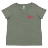 Curvy Collection Women's Fine Jersey V-Neck Tee Thumbnail