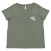 Curvy Collection Women's Fine Jersey V-Neck Tee Thumbnail