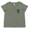 Curvy Collection Women's Fine Jersey V-Neck Tee Thumbnail