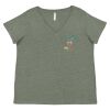 Curvy Collection Women's Fine Jersey V-Neck Tee Thumbnail