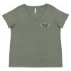 Curvy Collection Women's Fine Jersey V-Neck Tee Thumbnail