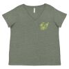 Curvy Collection Women's Fine Jersey V-Neck Tee Thumbnail