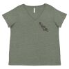 Curvy Collection Women's Fine Jersey V-Neck Tee Thumbnail